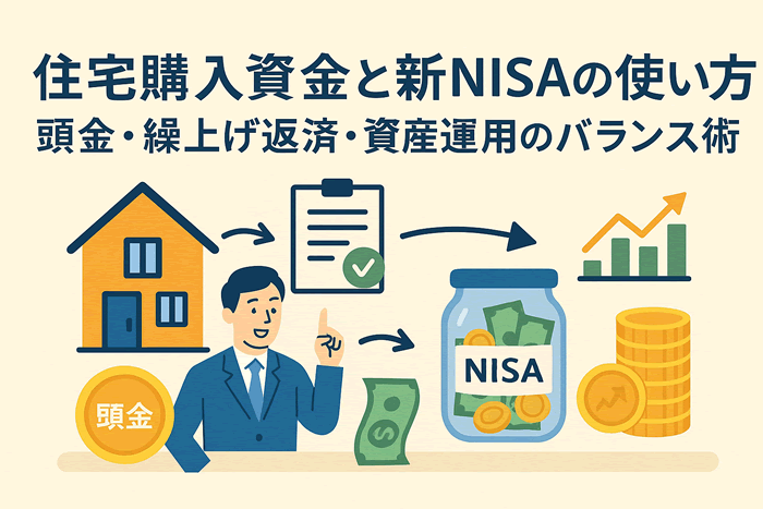 住宅購入資金と新NISAの賢い使い方|頭金・繰上げ返済・資産運用のバランス術