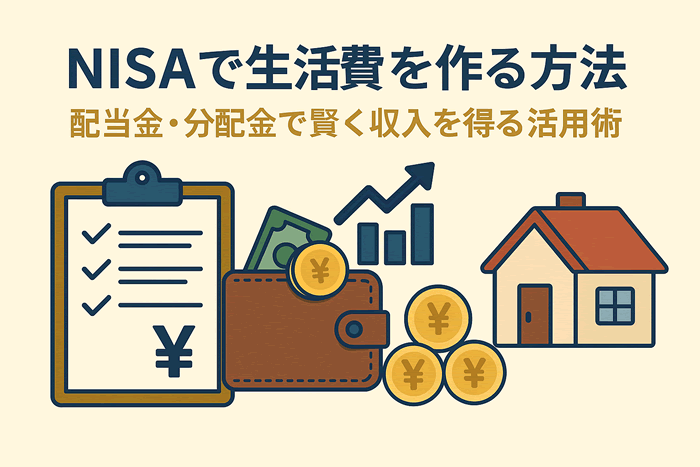 NISAで生活費を作る方法|配当金・分配金で賢く収入を得る活用術