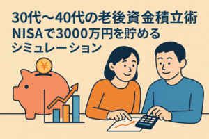 30代〜40代の老後資金積立術｜NISAで3000万円を貯めるシミュレーション計画