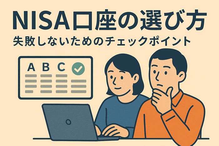 証券口座の選び方|NISA口座開設で失敗しないための5つのチェックポイント
