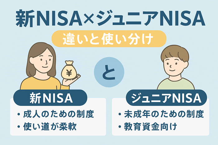 新NISAとジュニアNISAの違いと使い分け|子どもの将来を見据えた賢い資産運用法